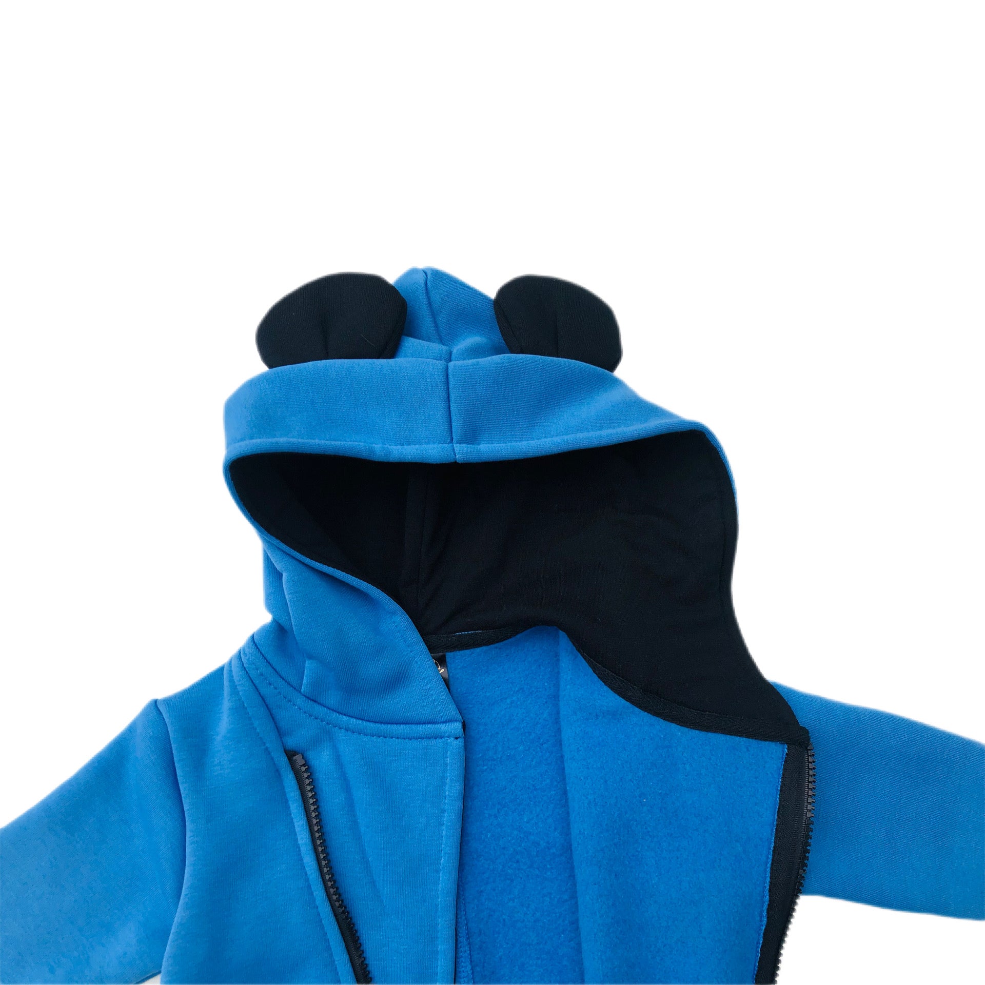 Cute Baby Hoodies with Animal Ears for Spring. Blue