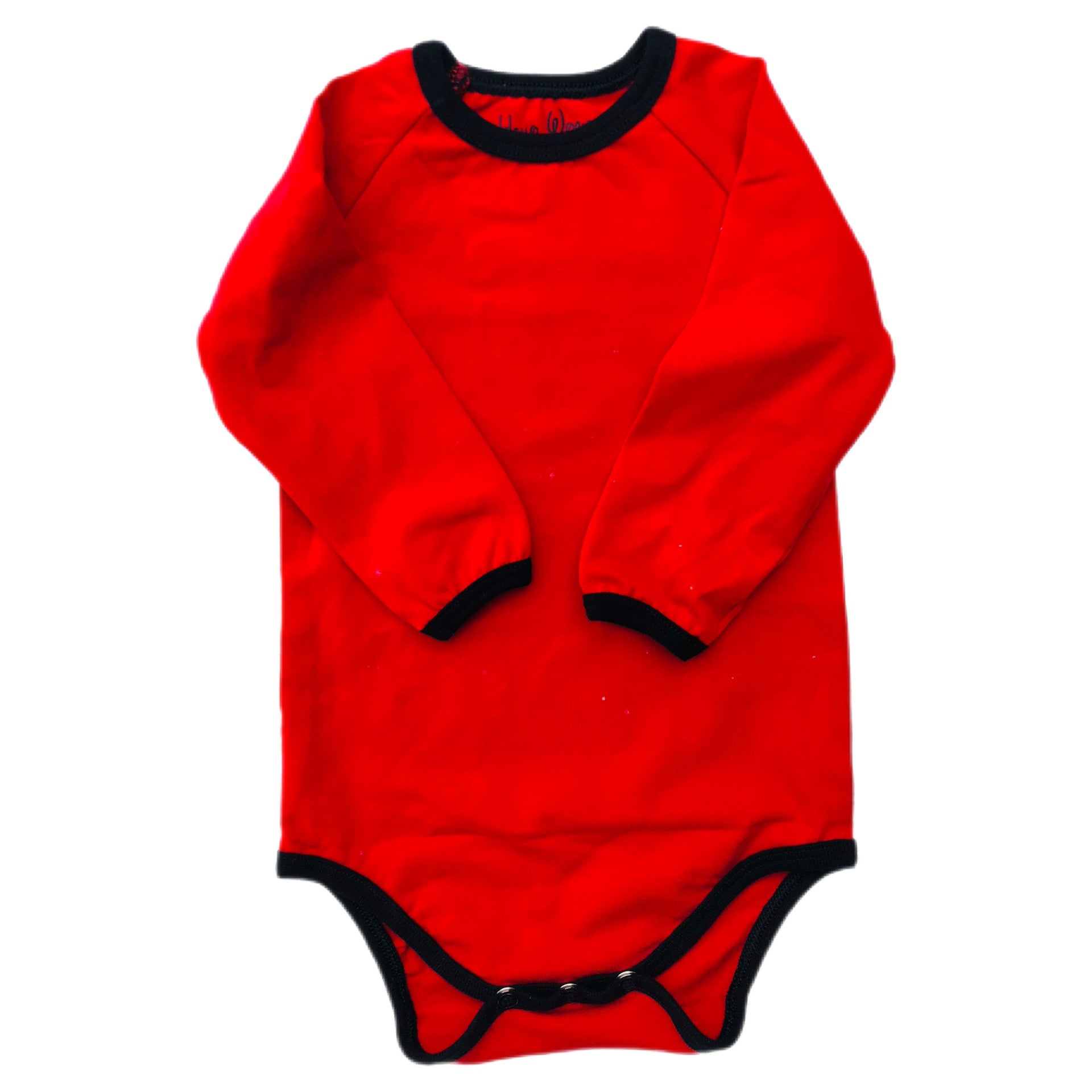 Baby Bodysuit. Personalized. Red