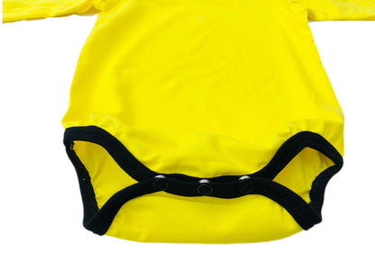 Yellow Long Sleeve Lap Baby Bodysuit