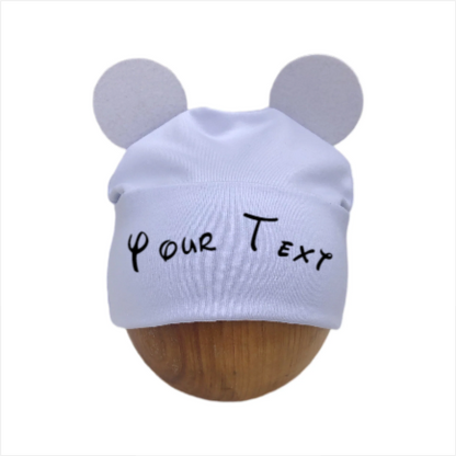 Baby Boy White Hat. Custom inscription as an option