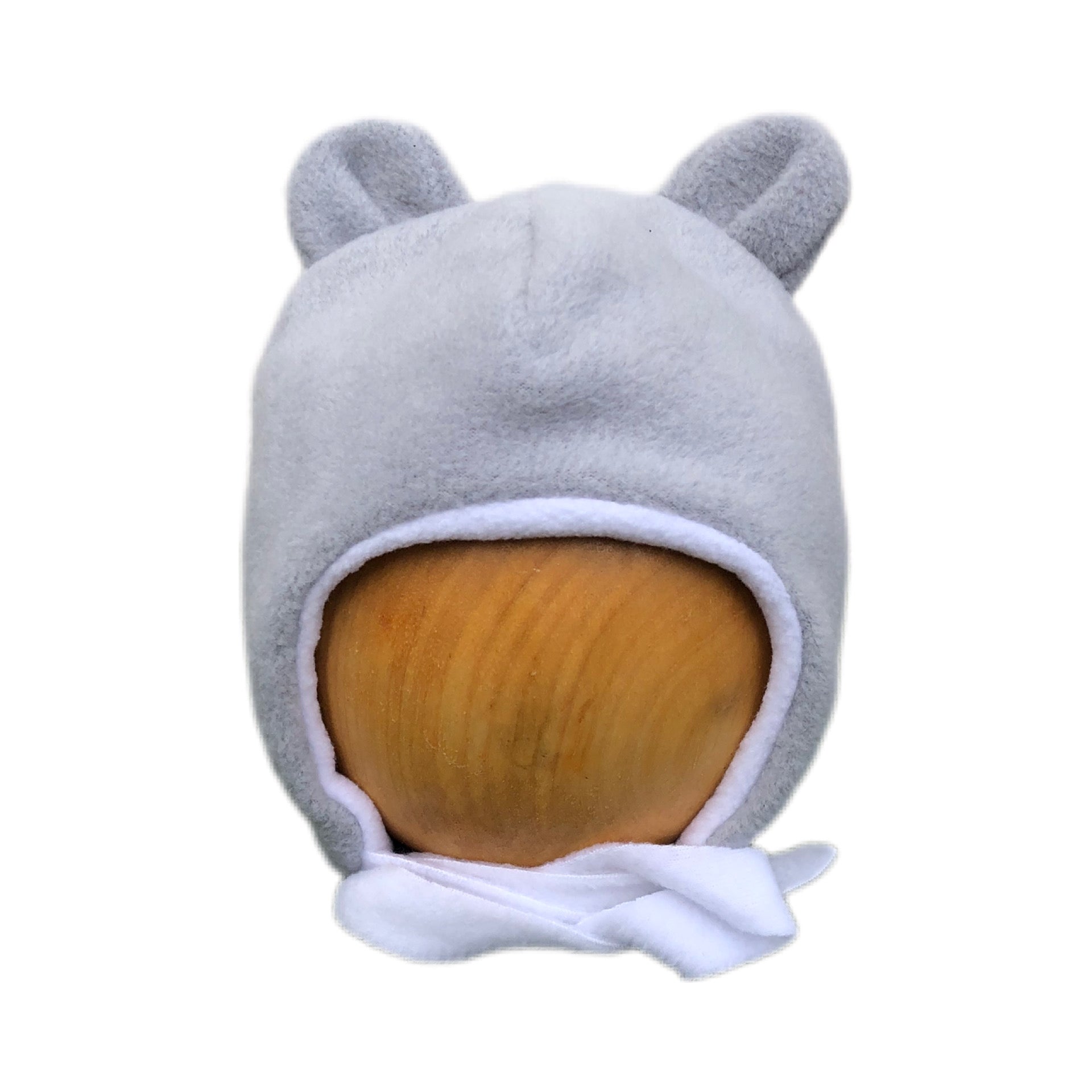 Spring Autumn Baby Fleece Hat Grey