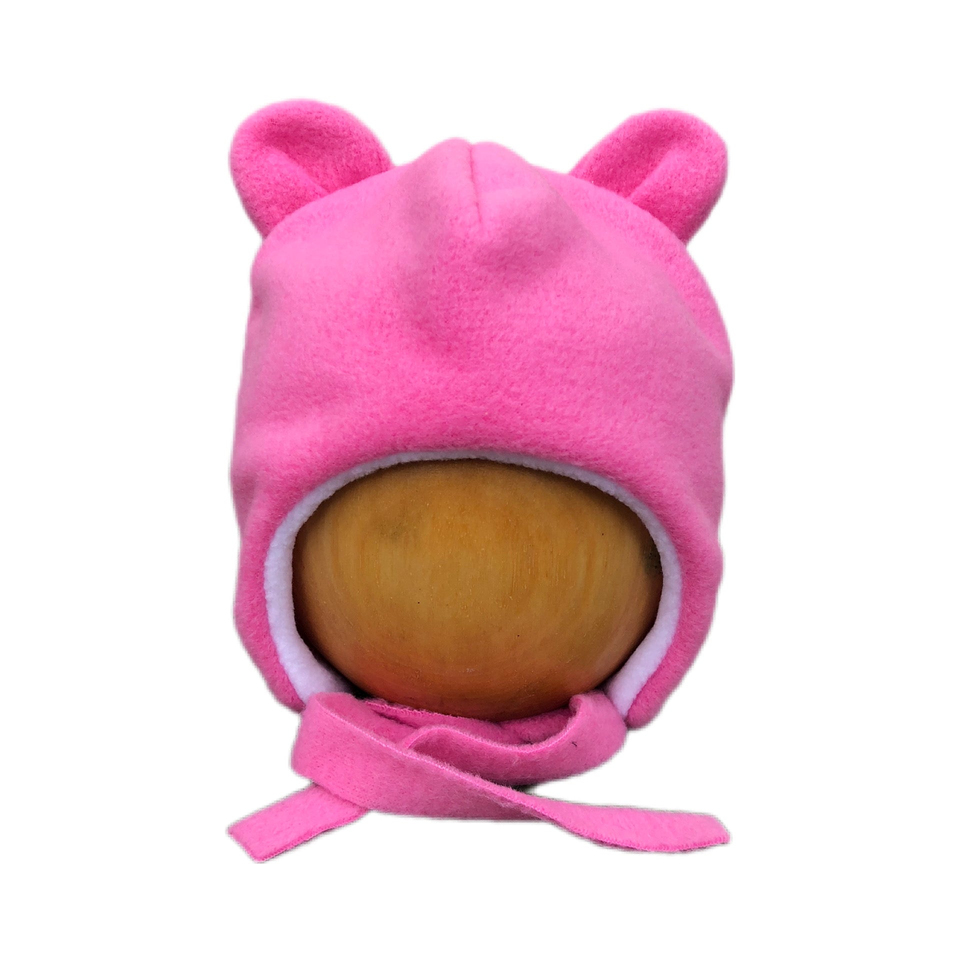 Spring Autumn Baby Fleece Hat Pink