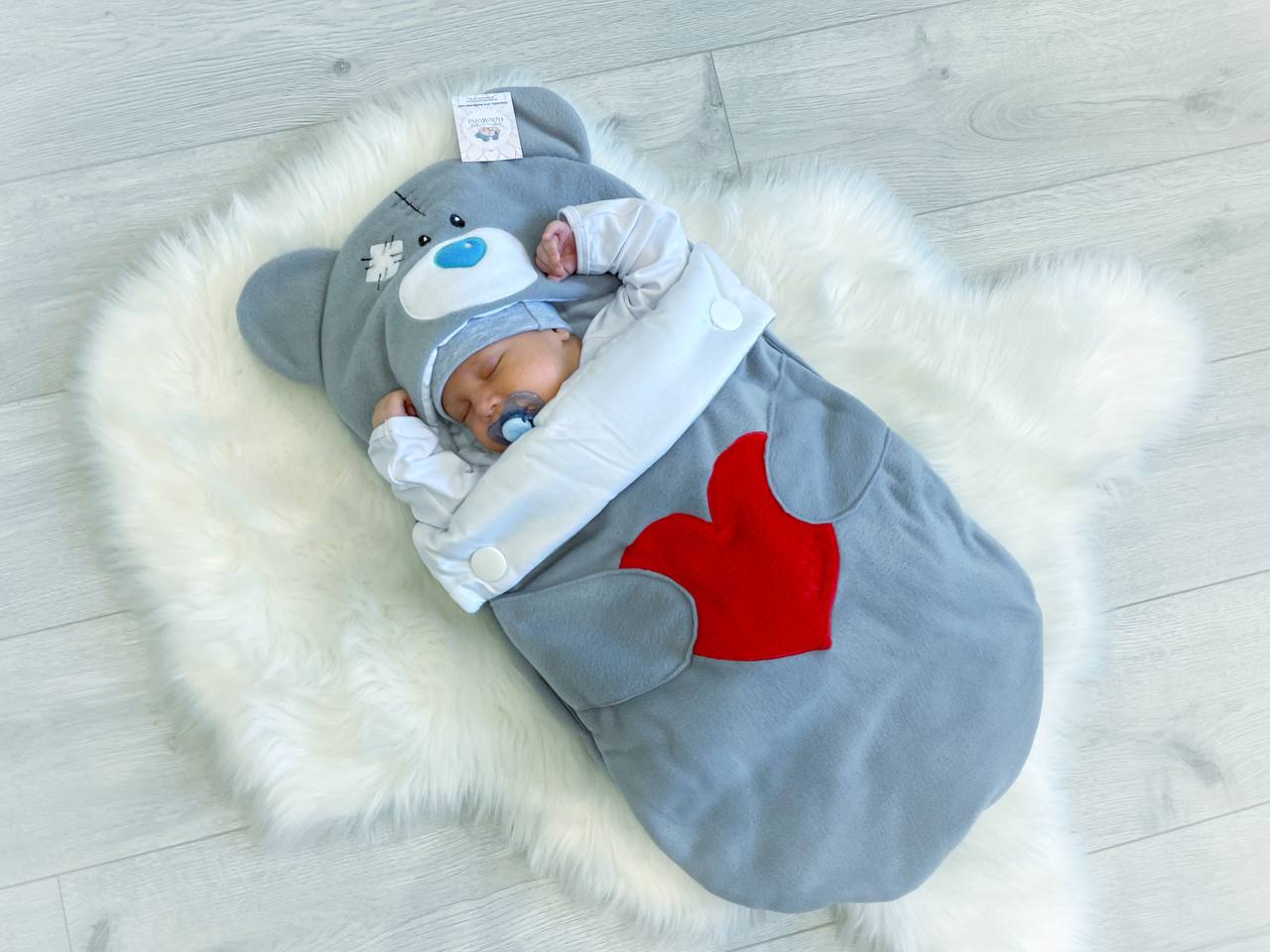 Winter Baby Sleeping Bag Teddy Bear